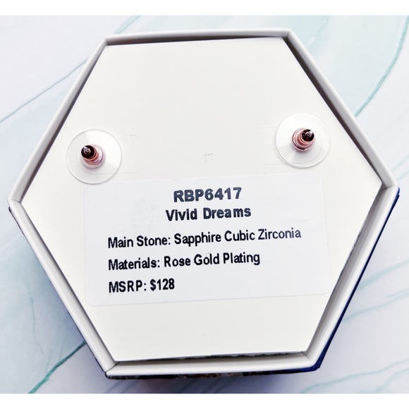 NEW • BLUE EARRING SET - Picture 3 of 4